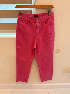 Express Pink Straight Leg Jeans